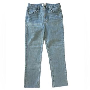 PAIGE Light Blue Denim Hoxton Slim Cropped Jeans 🩵